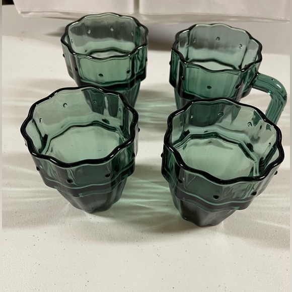 John Lewis cactus stackable glass cups - Picture 3 of 4